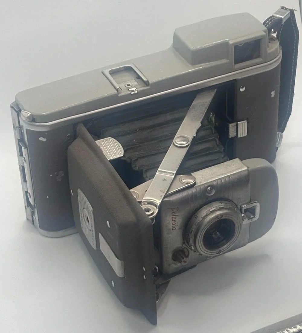 Vintage 1954 Polaroid Land Camera Model 80 Highlander - Tested Working Shutter